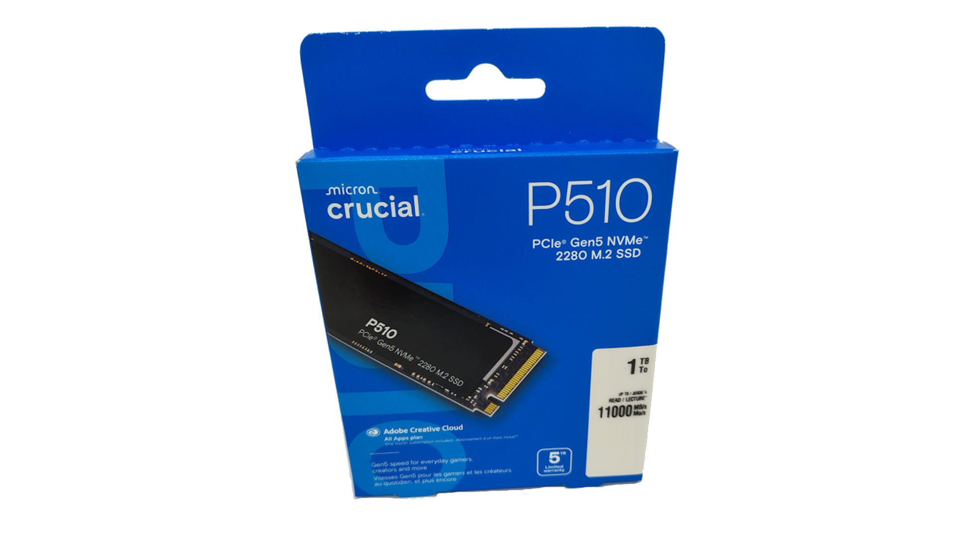 Produktabbildung des Artikels Crucial SSD P510 1TB
